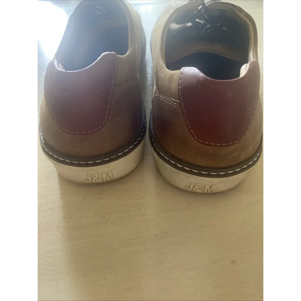 Johnston & Murphy Men's McGuffey Tan Oiled Full Grain‎ Shoes - Brown - Size 10.5